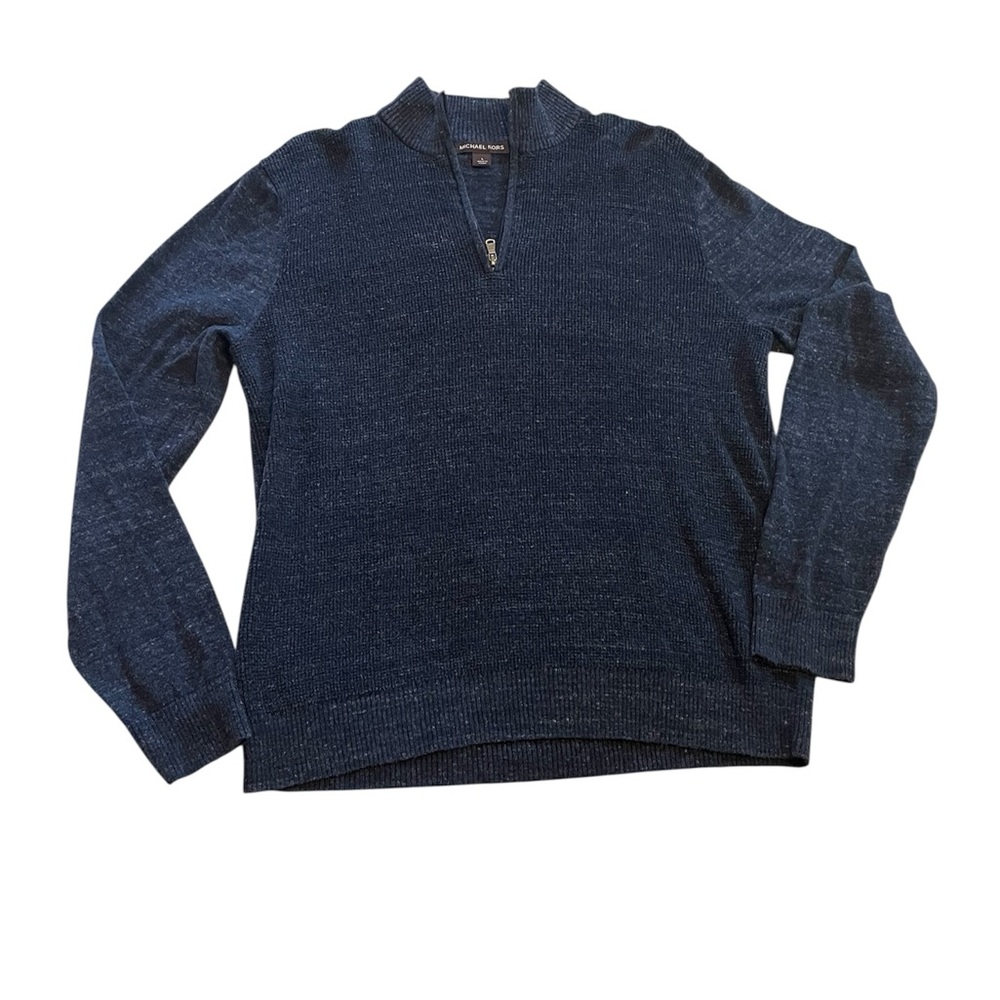 Michael Kors Men's Blue‎ Half-Zip Sweater